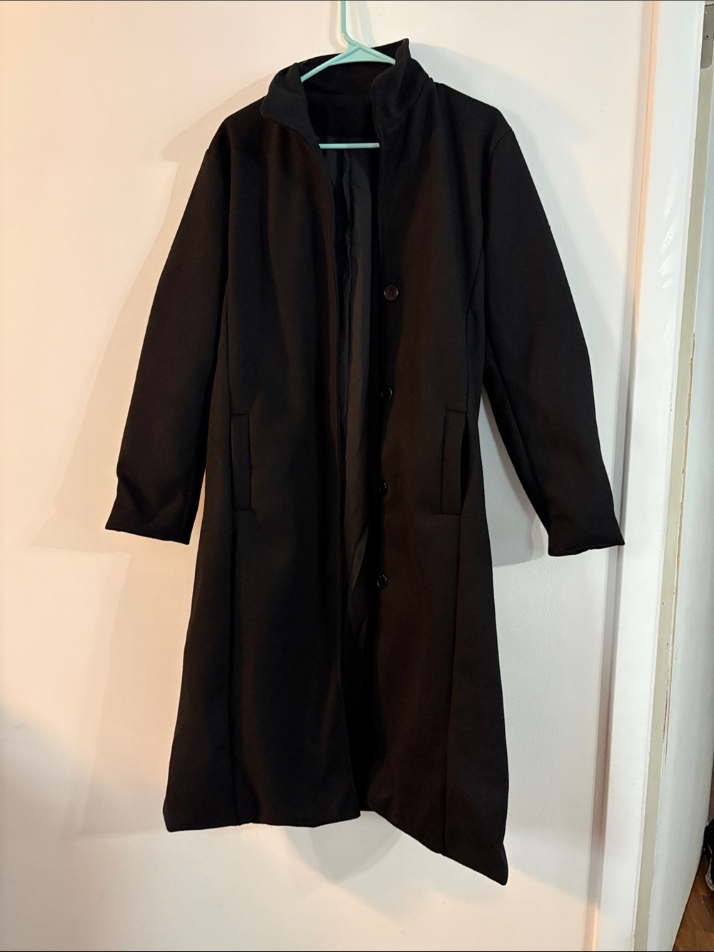 Classic Black Women's Long Coat